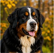 Close-up of a Bernese Mountain Dog